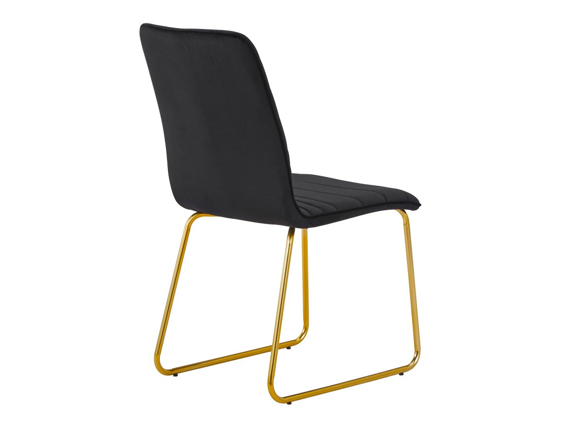 Cadeira Charleston 152 (Preto + Latão)