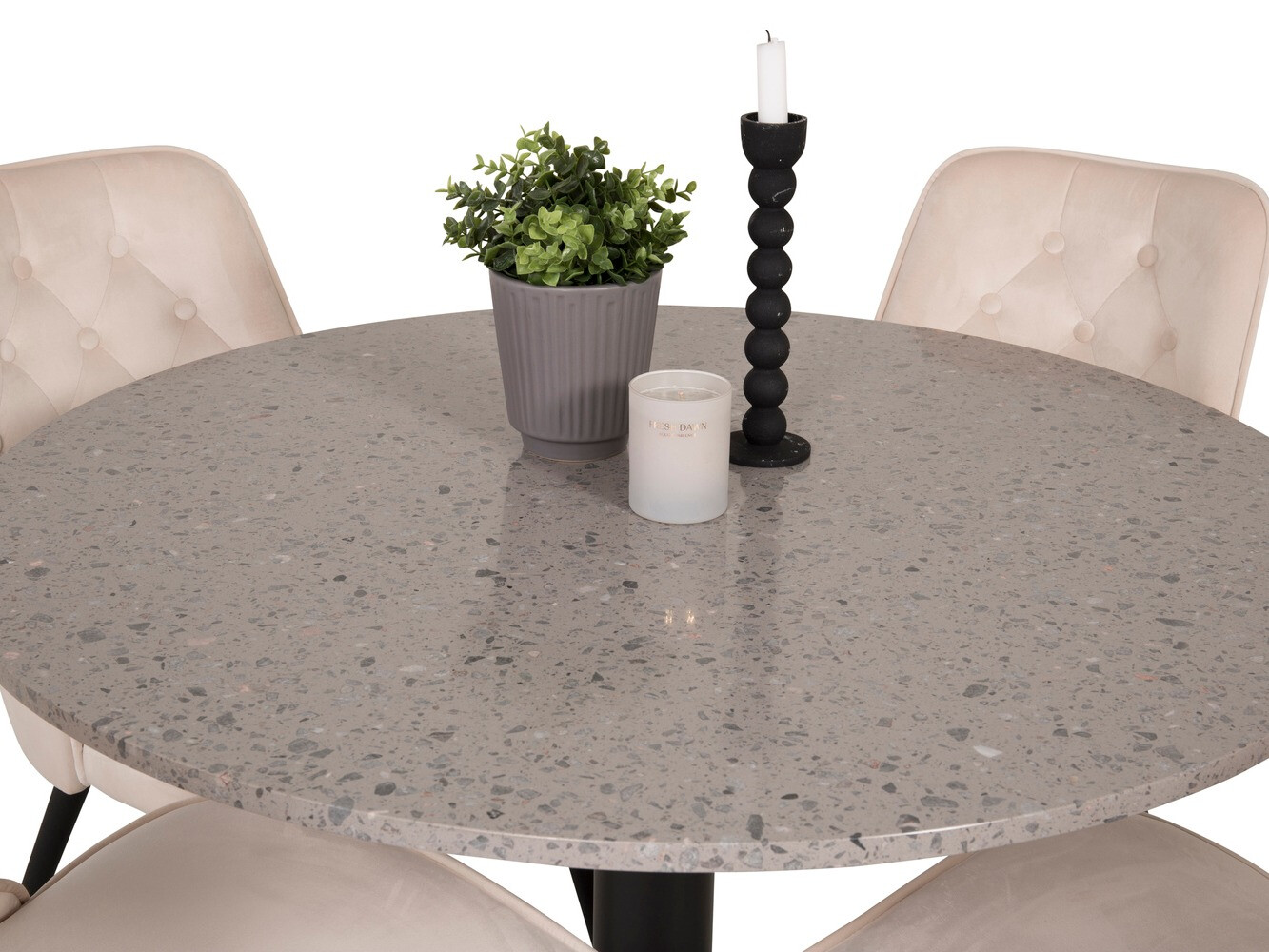 Conjunto para refeições Dallas 1139 (Creme + Preto)