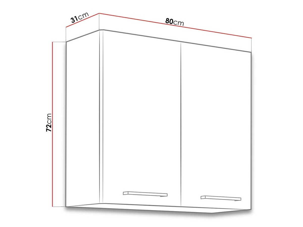 Armário modular suspenso Wood White 121