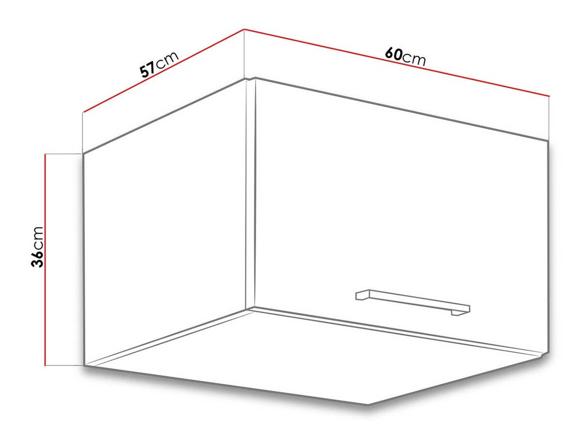 Armário modular suspenso Wood White 124