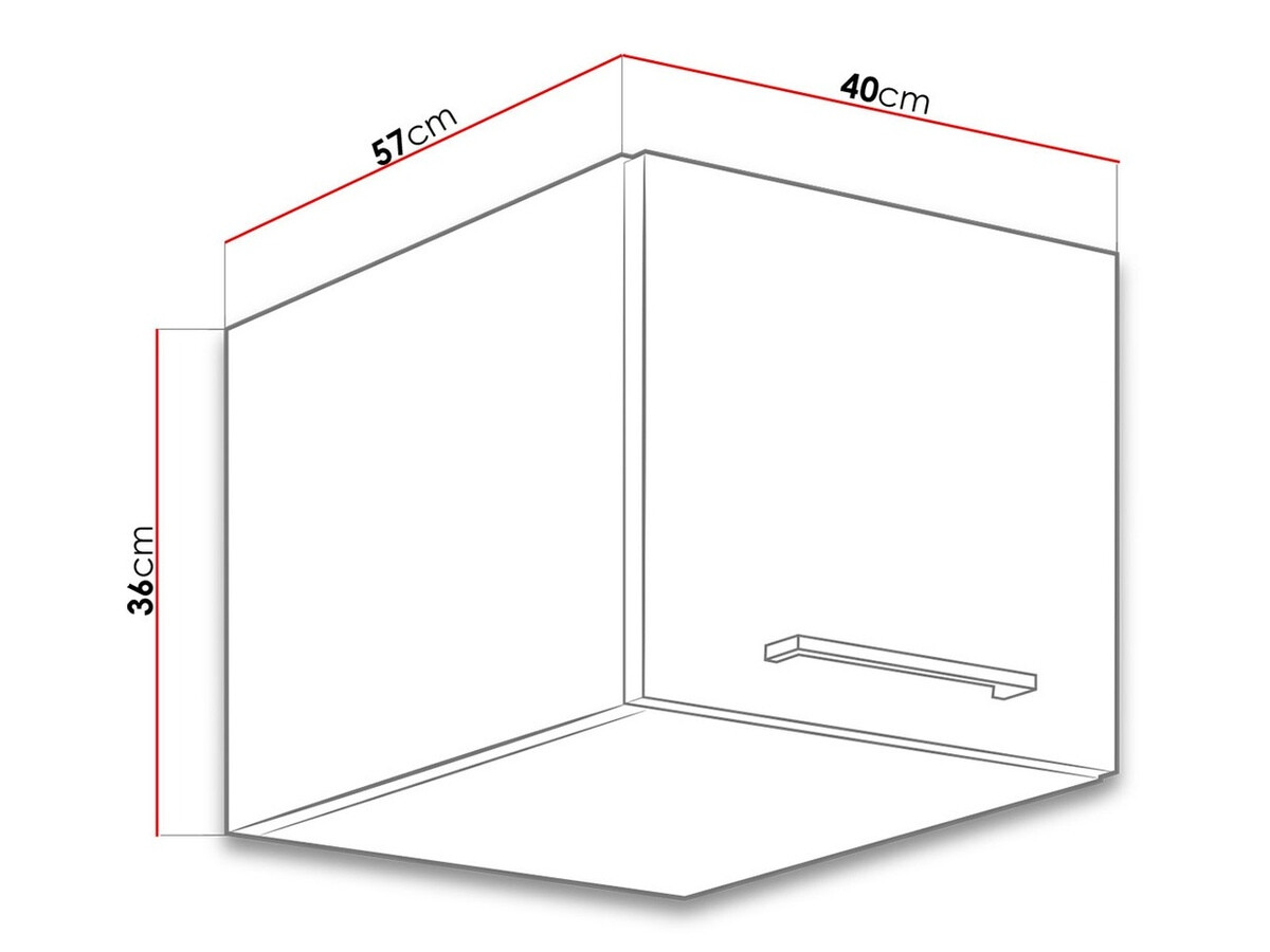 Armário modular suspenso Wood White 130