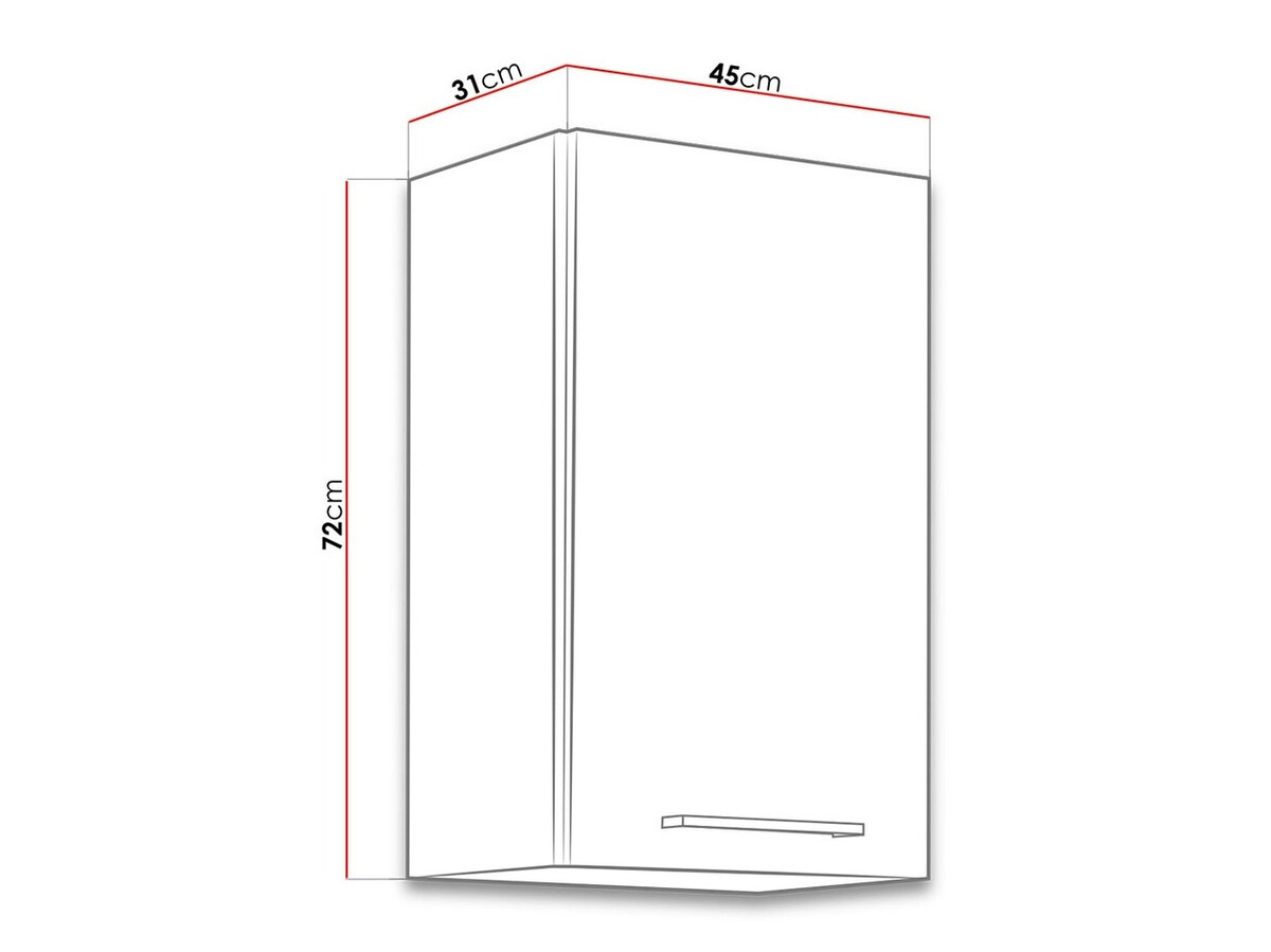 Armário modular suspenso Wood White 101
