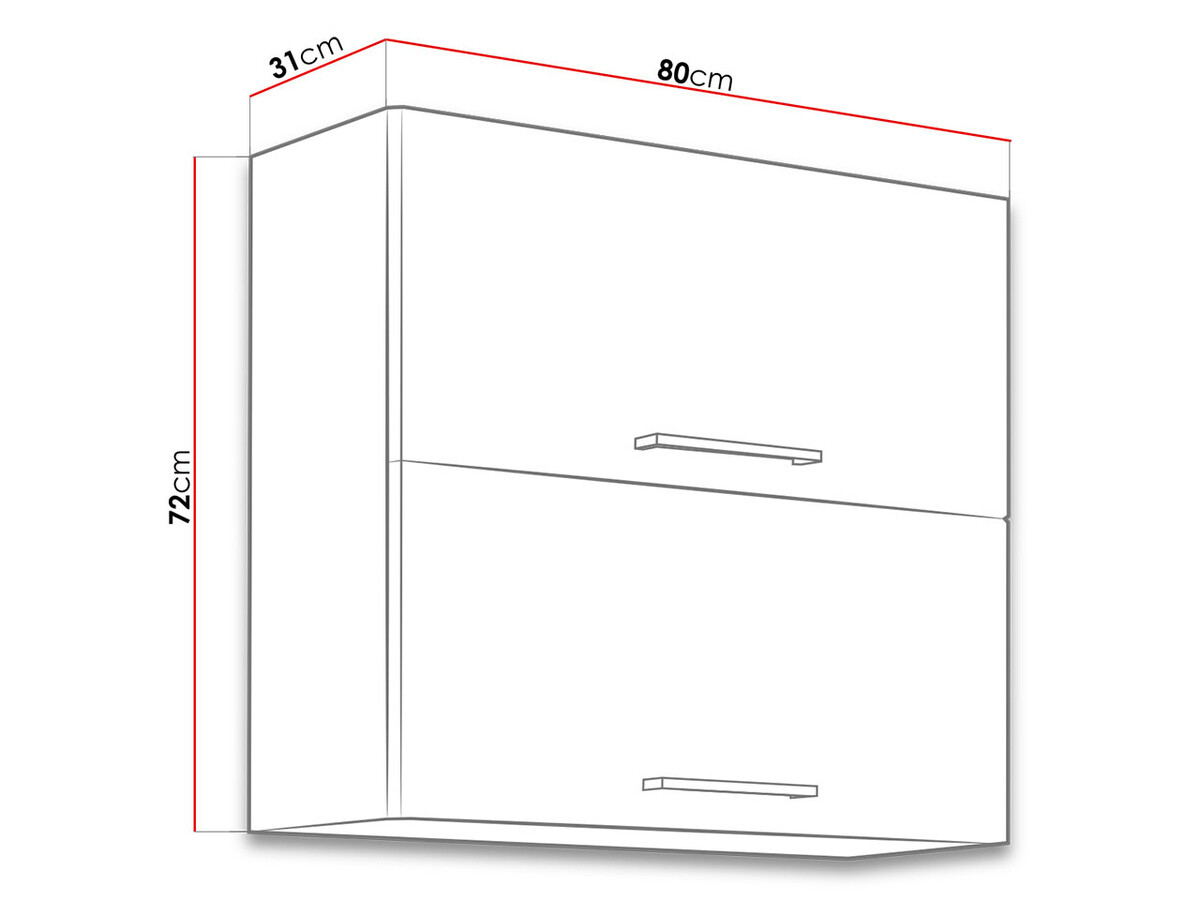 Armário modular suspenso Wood White 109