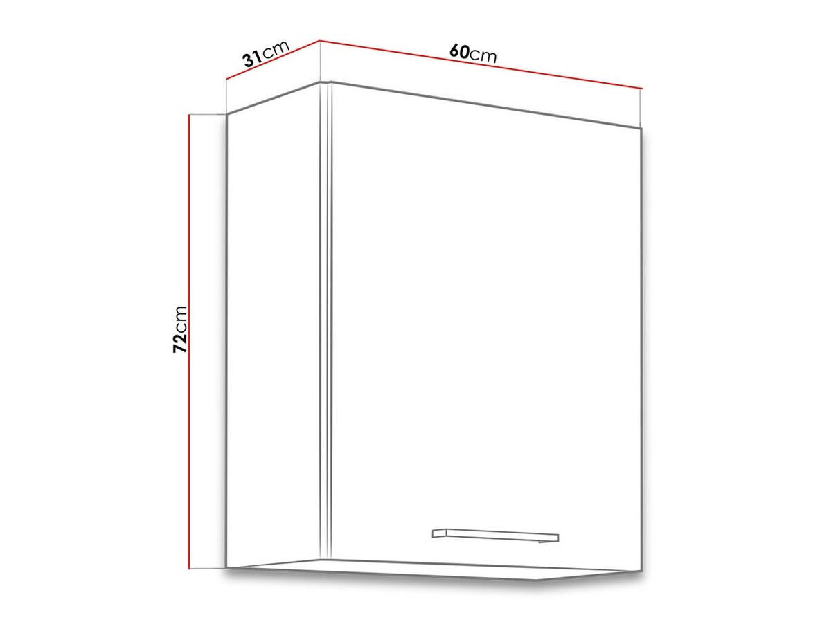 Armário modular suspenso Wood White 112