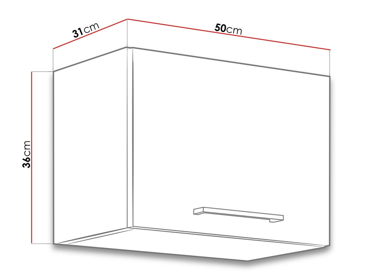 Armário modular suspenso Wood White 117