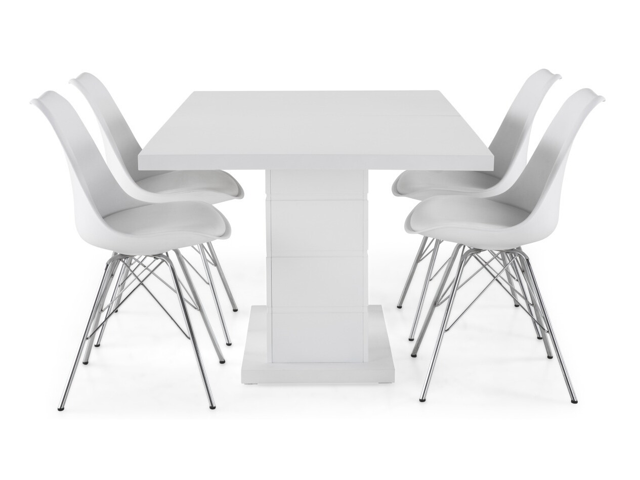 Conjunto para refeições Scandinavian Choice 609 (Branco + Prata)