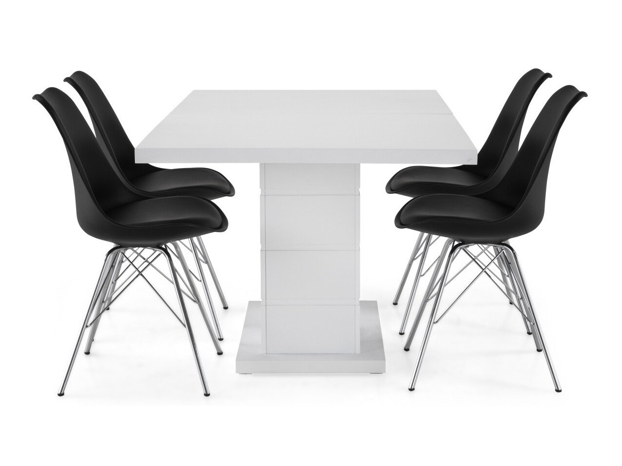 Conjunto para refeições Scandinavian Choice 609 (Preto + Prata)