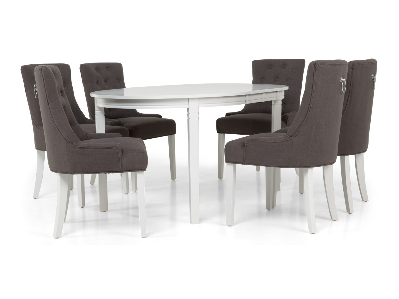 Conjunto para refeições Bloomington 195 (Cinzento + Branco)