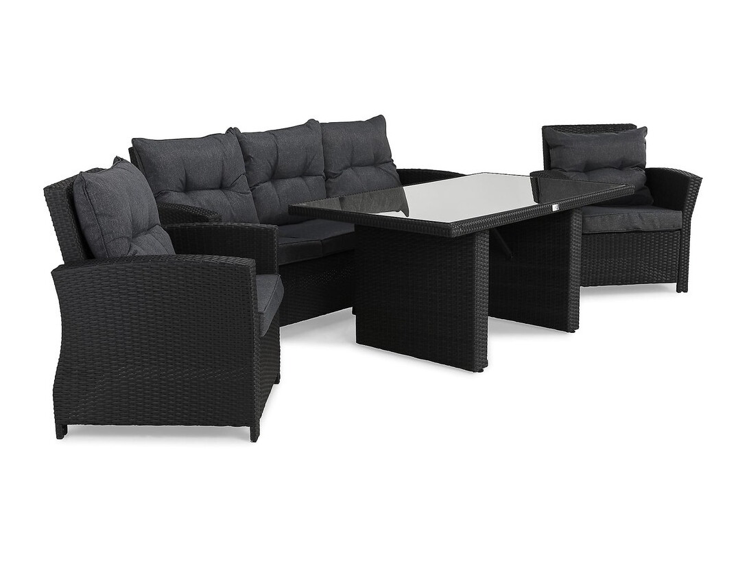 Conjunto de mobiliário para o exterior Comfort Garden 1435 (Cinzento escuro)