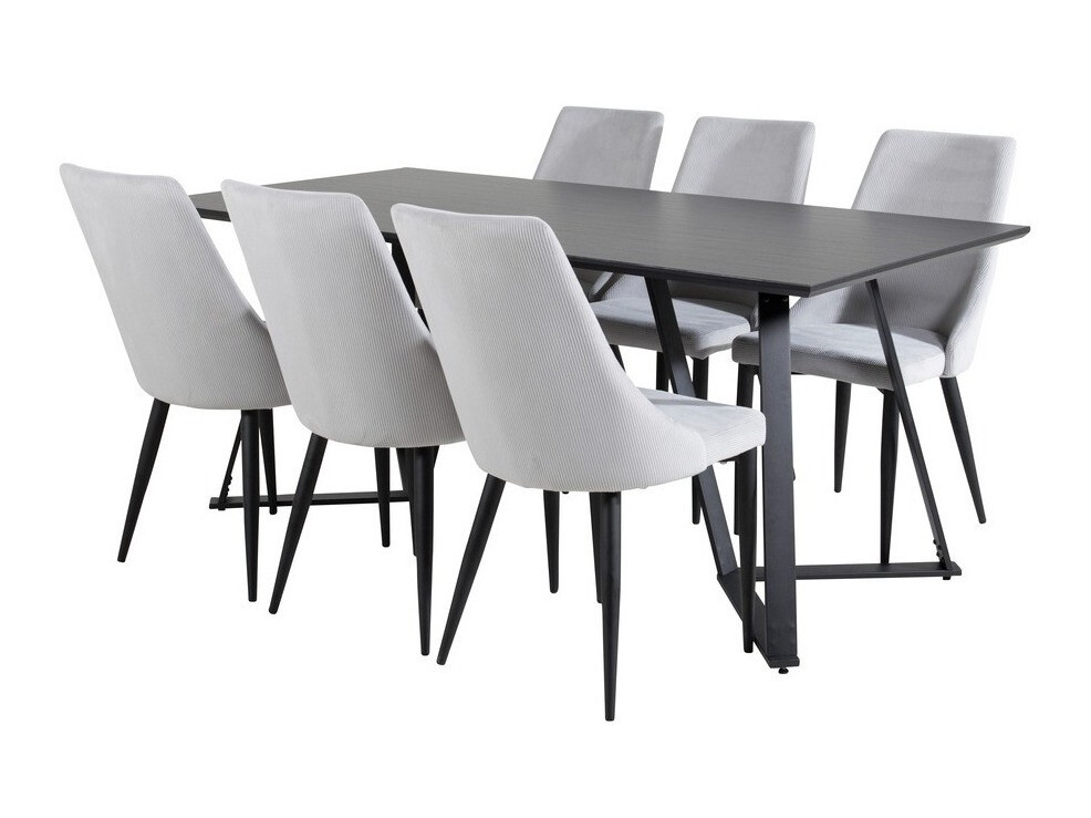 Conjunto para refeições Dallas 1767 (Preto + Cinzento)