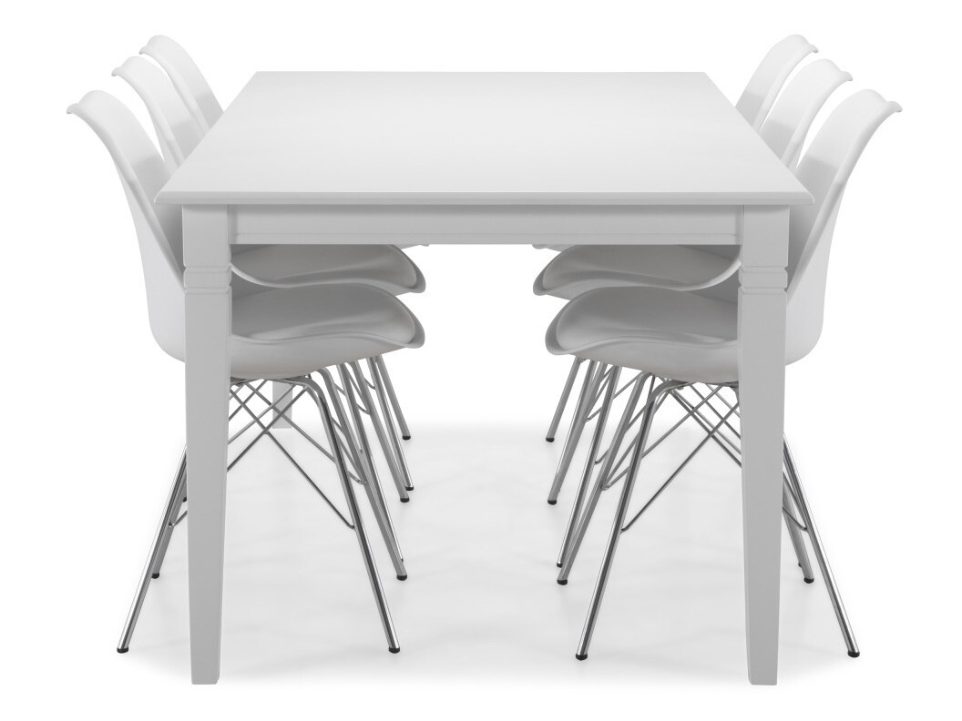 Conjunto para refeições Scandinavian Choice 602 (Branco + Prata)