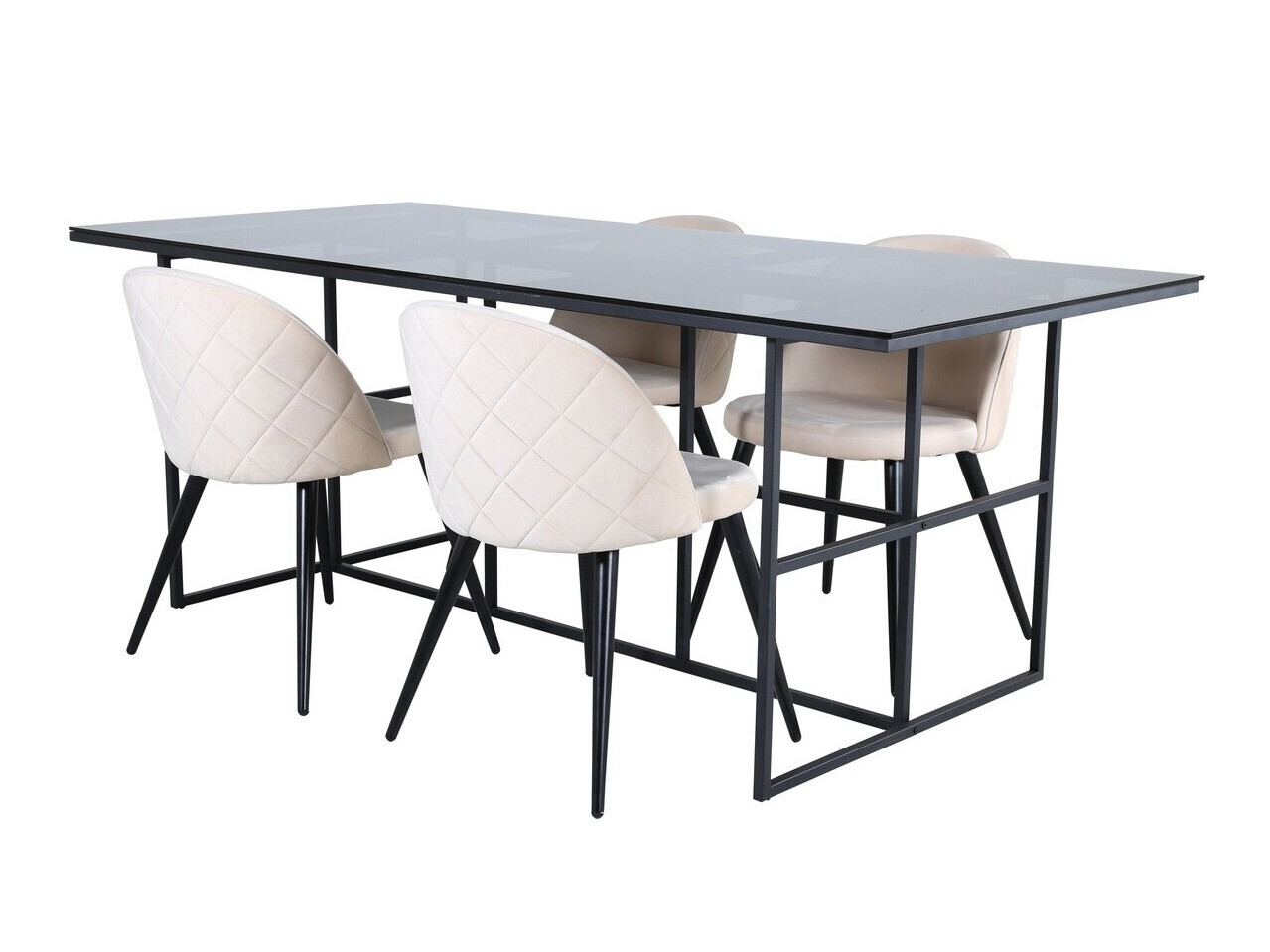 Conjunto para refeições Dallas 2633 (Bege + Preto)