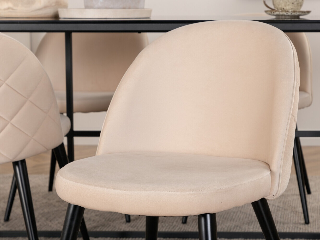 Conjunto para refeições Dallas 2633 (Bege + Preto)