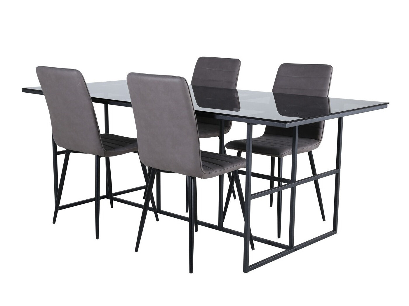 Conjunto para refeições Dallas 2642 (Cinzento + Preto)