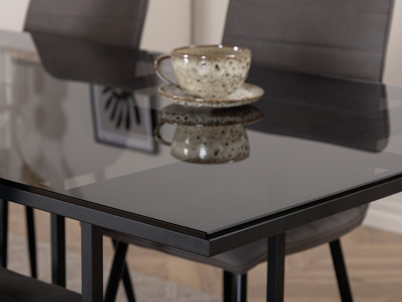 Conjunto para refeições Dallas 2642 (Cinzento + Preto)