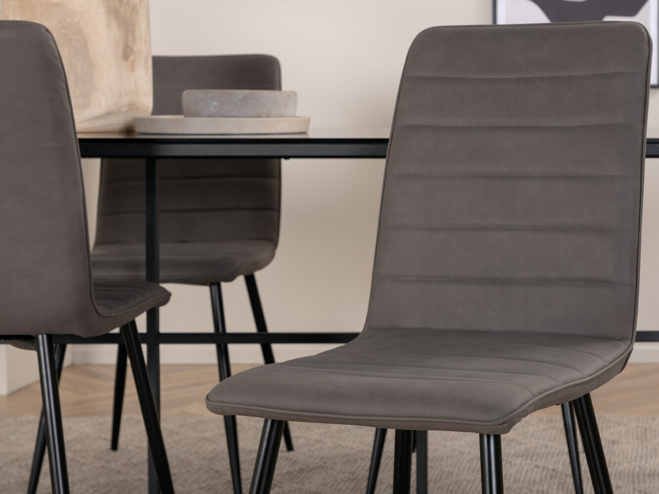 Conjunto para refeições Dallas 2642 (Cinzento + Preto)