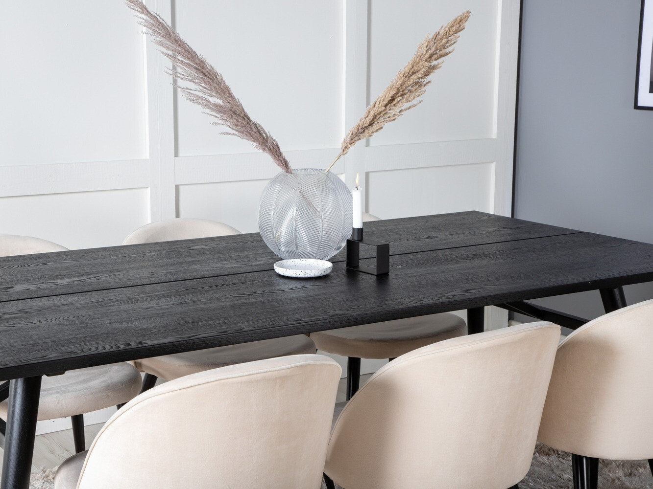 Conjunto para refeições Dallas 1676 (Bege + Preto)