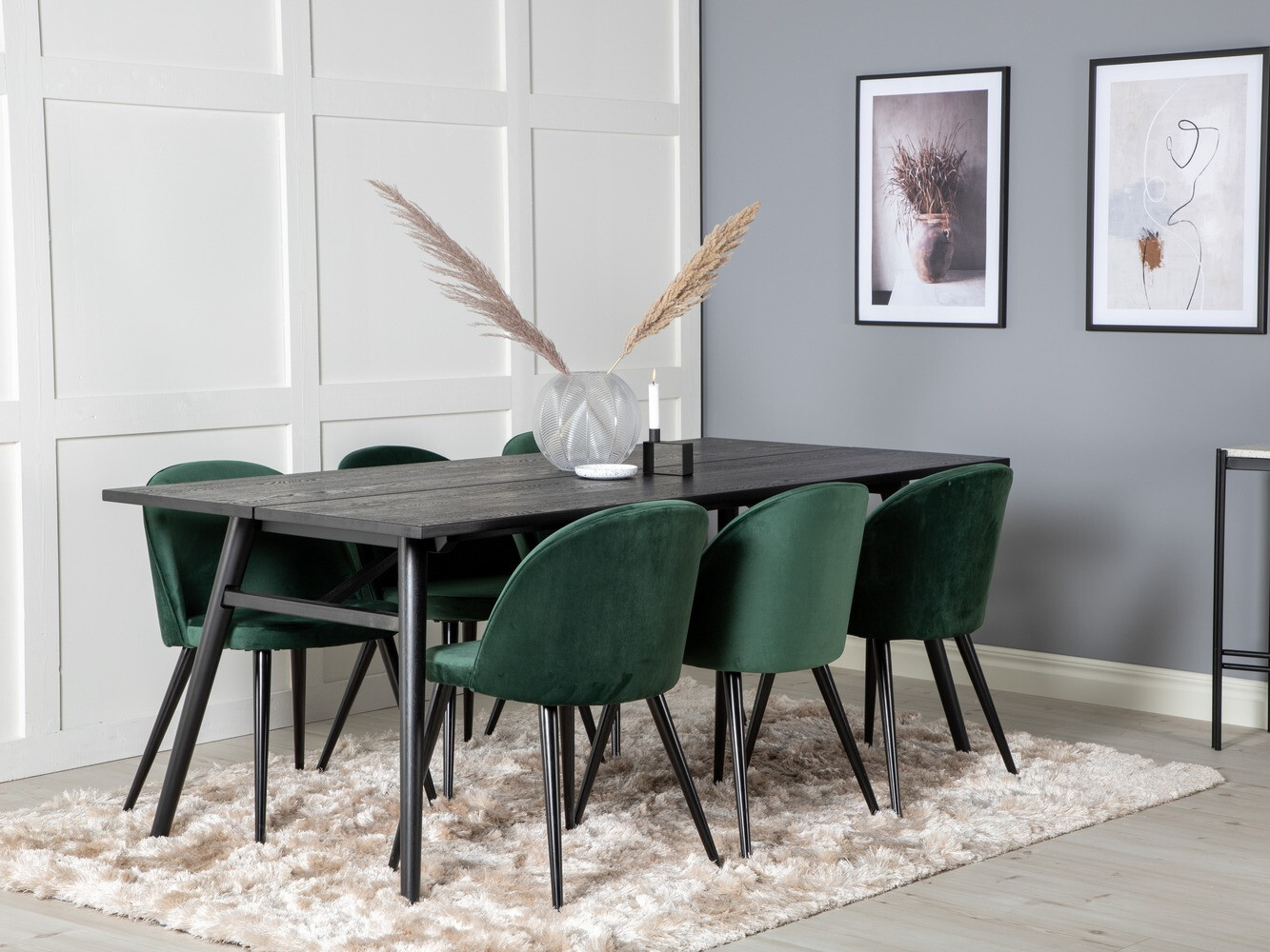 Conjunto para refeições Dallas 1676 (Verde + Preto)