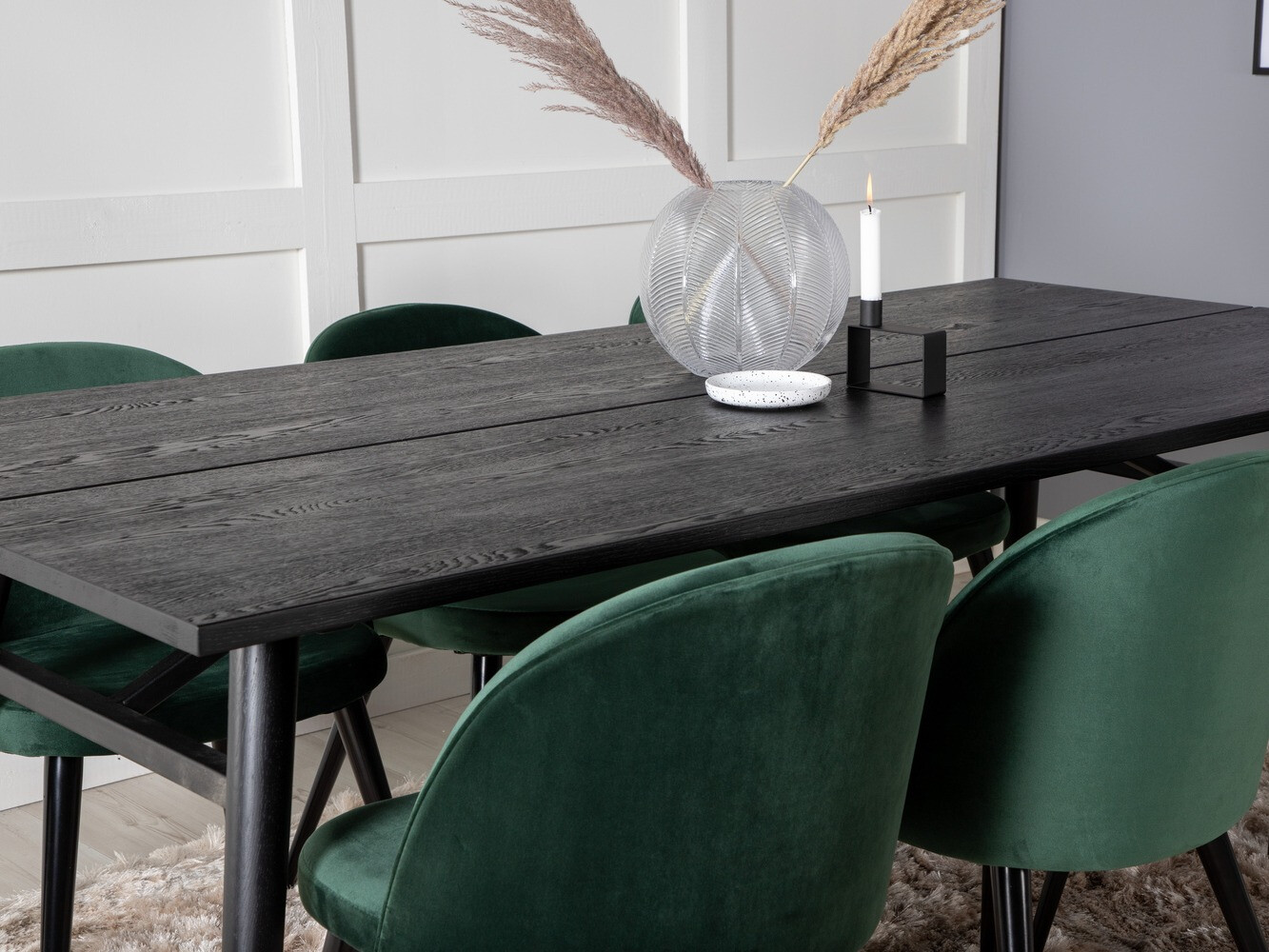 Conjunto para refeições Dallas 1676 (Verde + Preto)