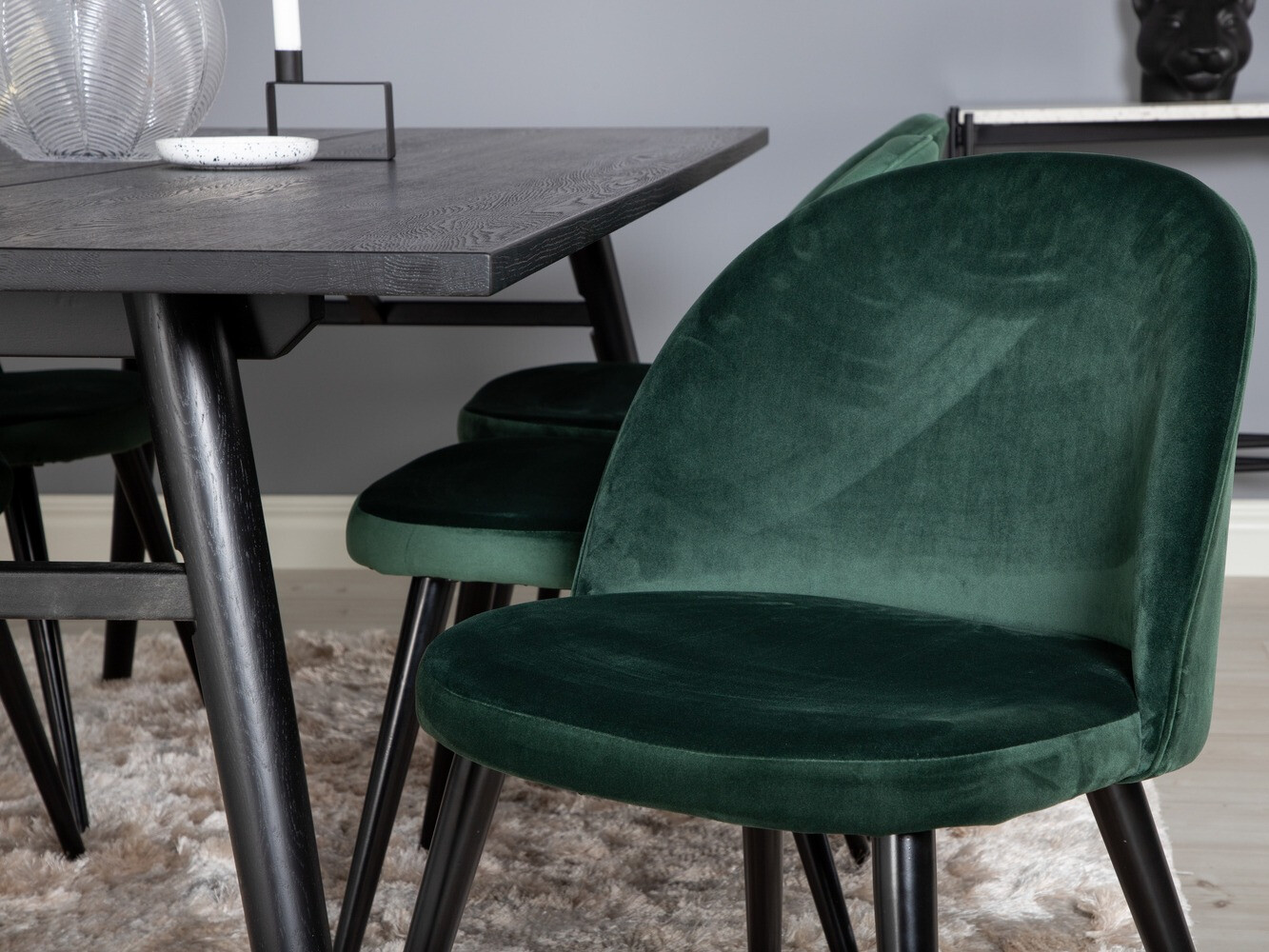 Conjunto para refeições Dallas 1676 (Verde + Preto)