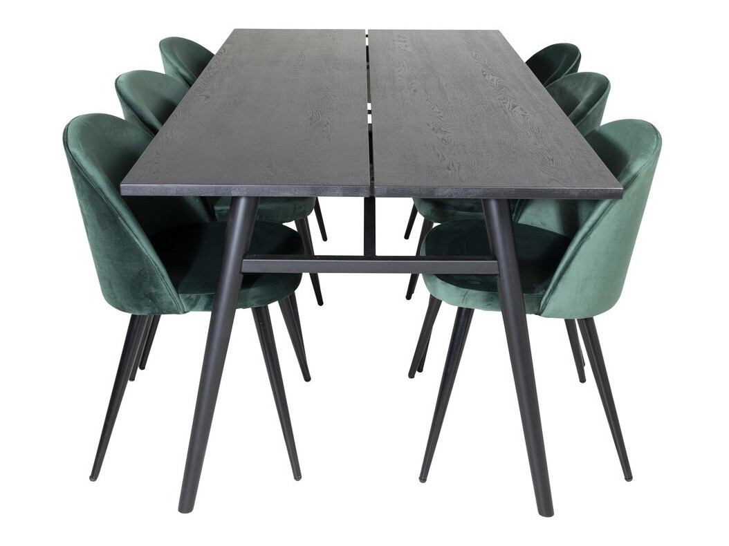 Conjunto para refeições Dallas 1676 (Verde + Preto)