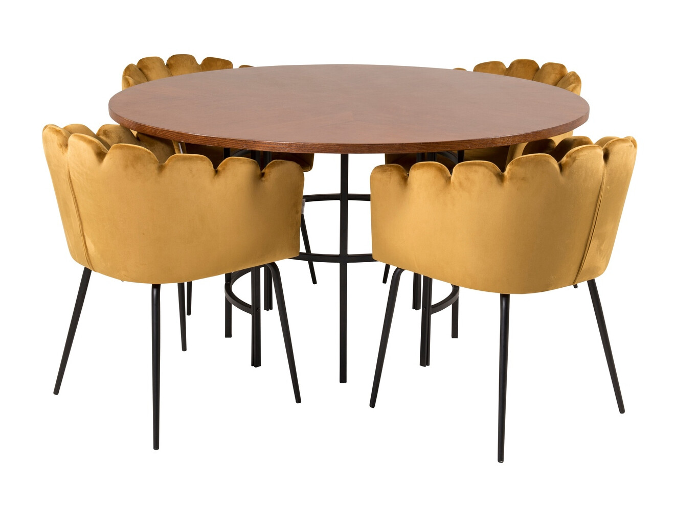 Conjunto para refeições Dallas 310 (Amarelo + Preto)