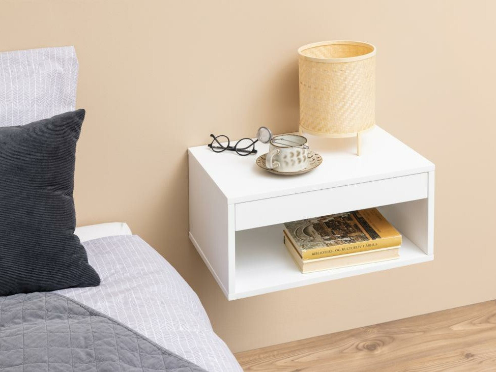 Mesa de cabeceira Norsica 600 (Branco)