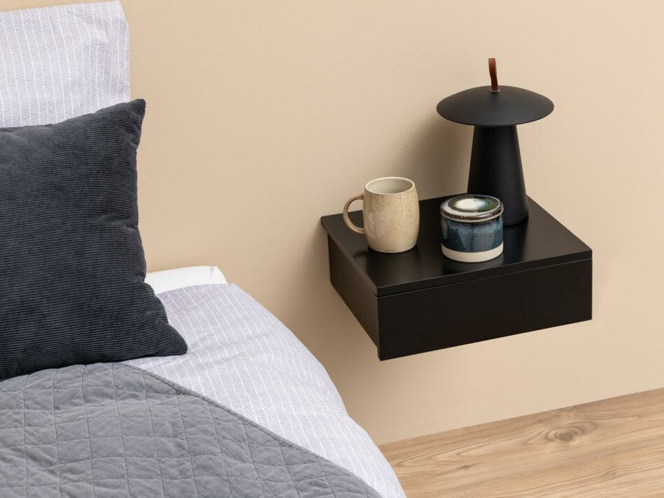 Mesa de cabeceira Norsica 601 (Preto)