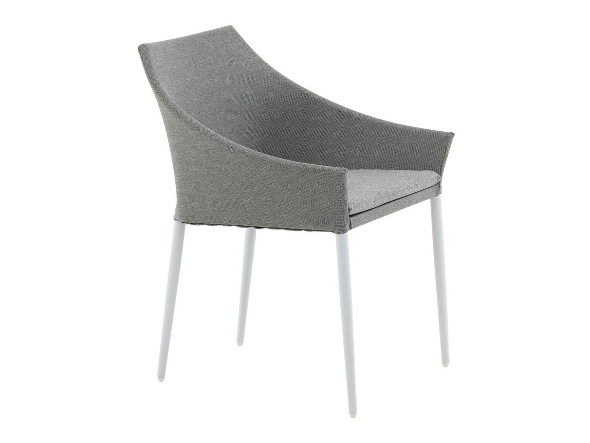 Cadeira para o exterior Dallas 2563 (Branco + Cinzento)