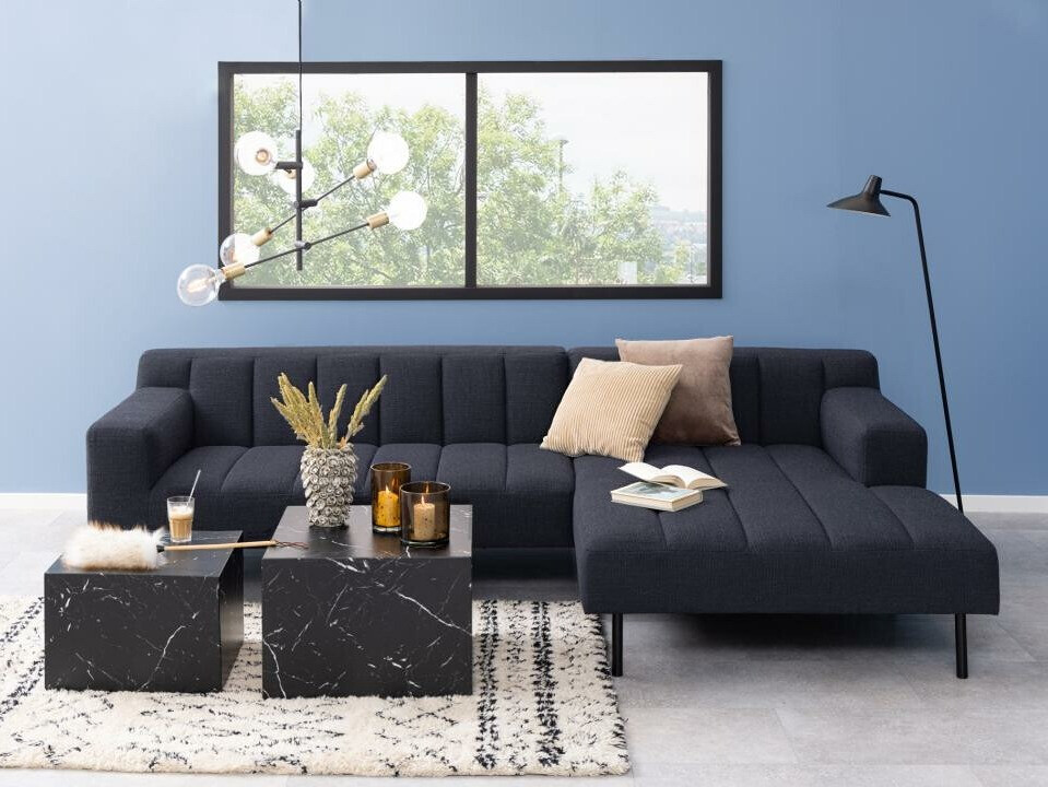 Conjunto de mesa de centro Norsica 603 (Mármore preto)