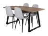 Conjunto para refeições Dallas 336 (Cinzento claro + Preto)