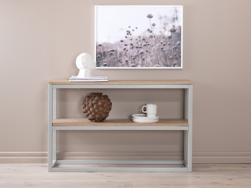 Consola Dallas 2521 (Madeira clara + Cinzento)