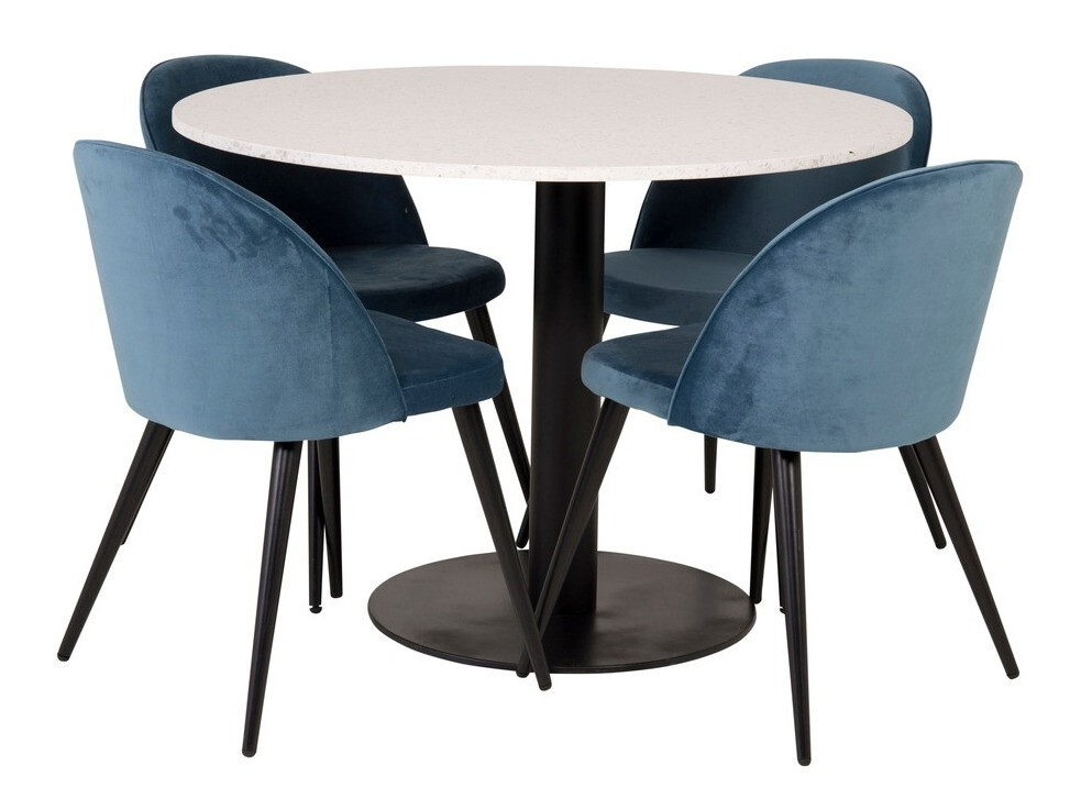 Conjunto para refeições Dallas 1107 (Azul escuro + Preto)