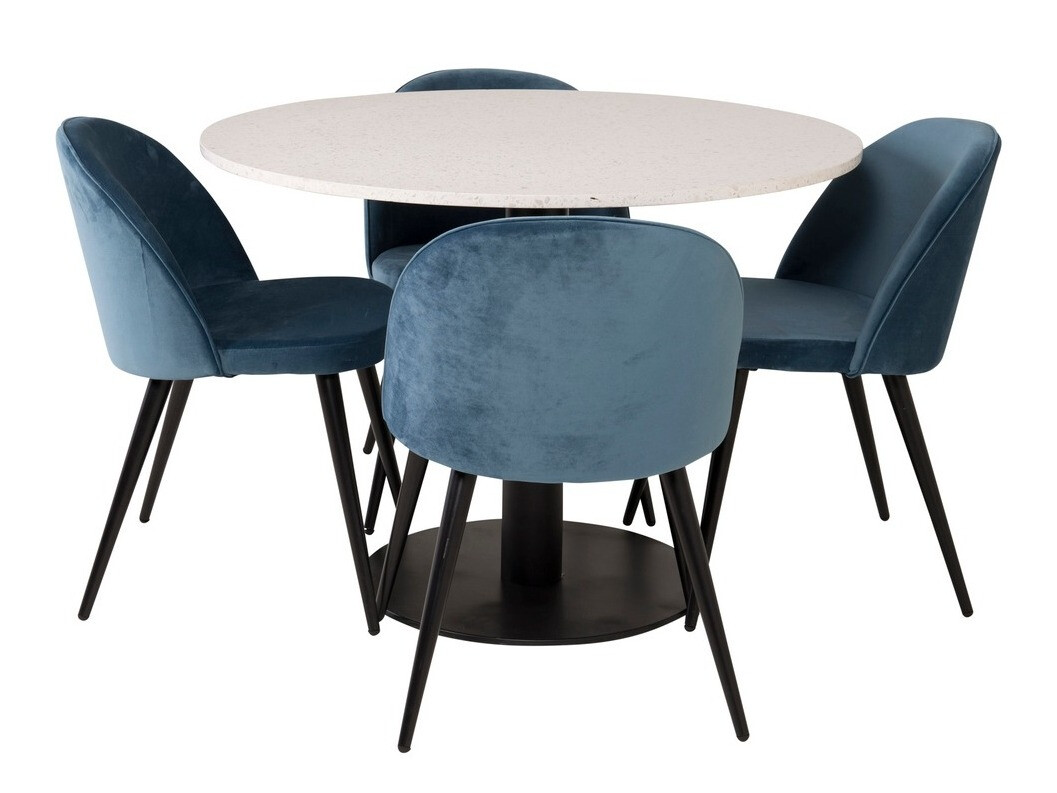 Conjunto para refeições Dallas 1107 (Azul escuro + Preto)