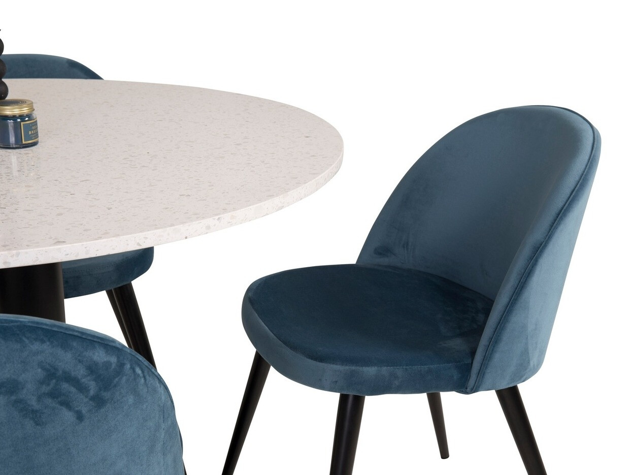 Conjunto para refeições Dallas 1107 (Azul escuro + Preto)