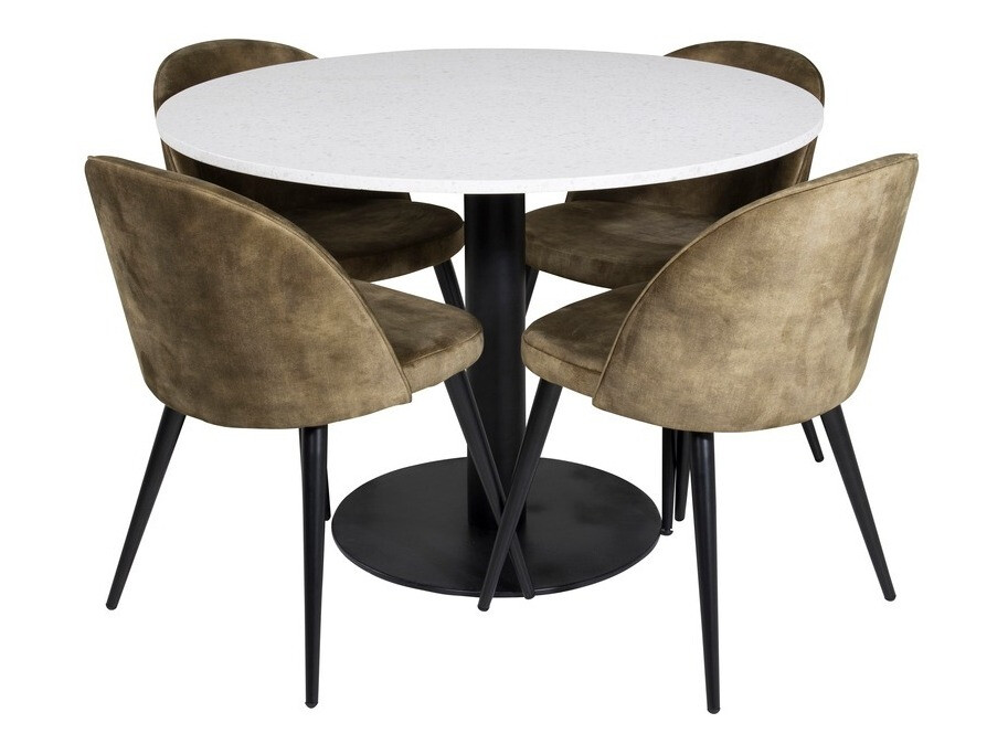 Conjunto para refeições Dallas 1107 (Dusty Verde + Preto)