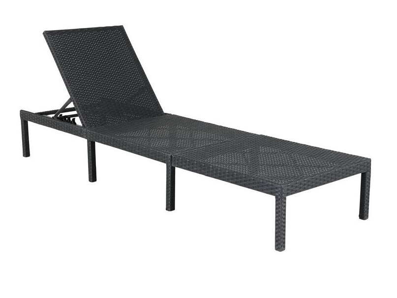 Cadeirão para o exterior Dallas 904 (Preto + Cinzento)