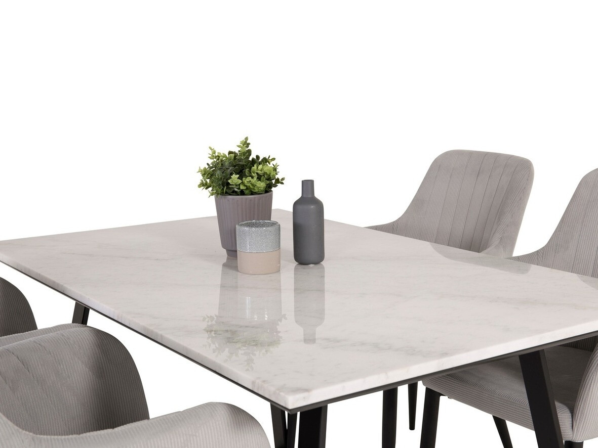 Conjunto para refeições Dallas 1113 (Cinzento + Preto)