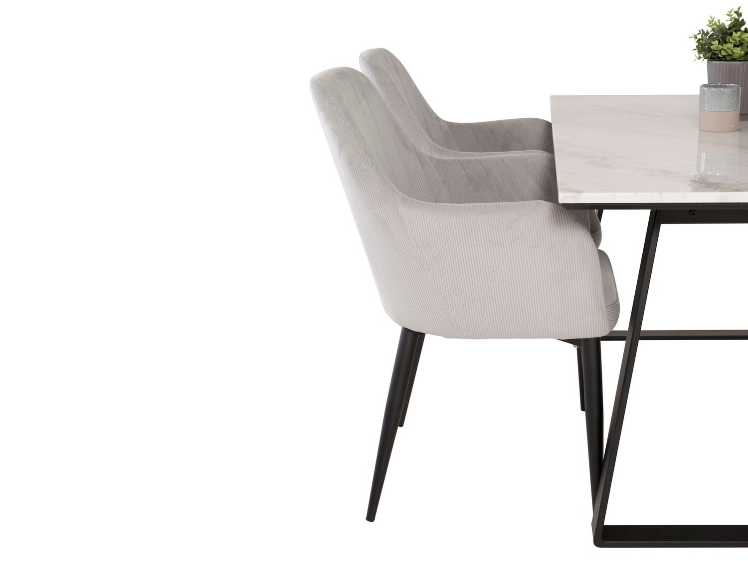 Conjunto para refeições Dallas 1113 (Cinzento + Preto)