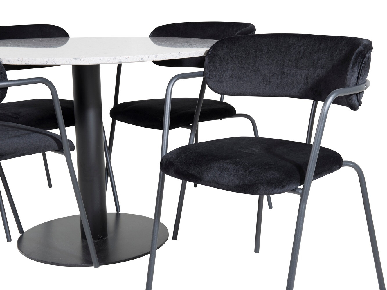 Conjunto para refeições Dallas 1146 (Preto)