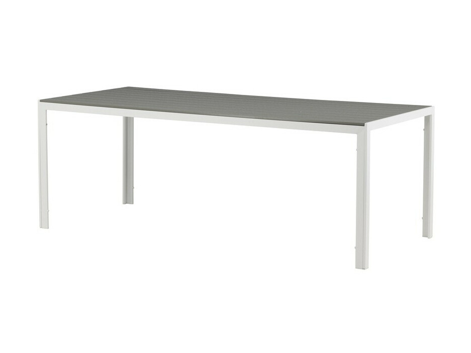Mesa de exterior Dallas 906 (Cinzento + Branco)