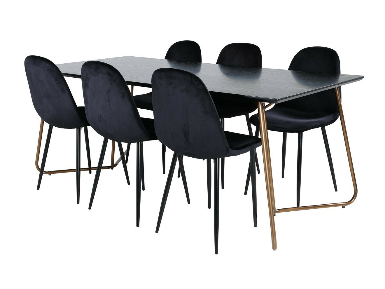 Conjunto para refeições Dallas 2713 (Preto)