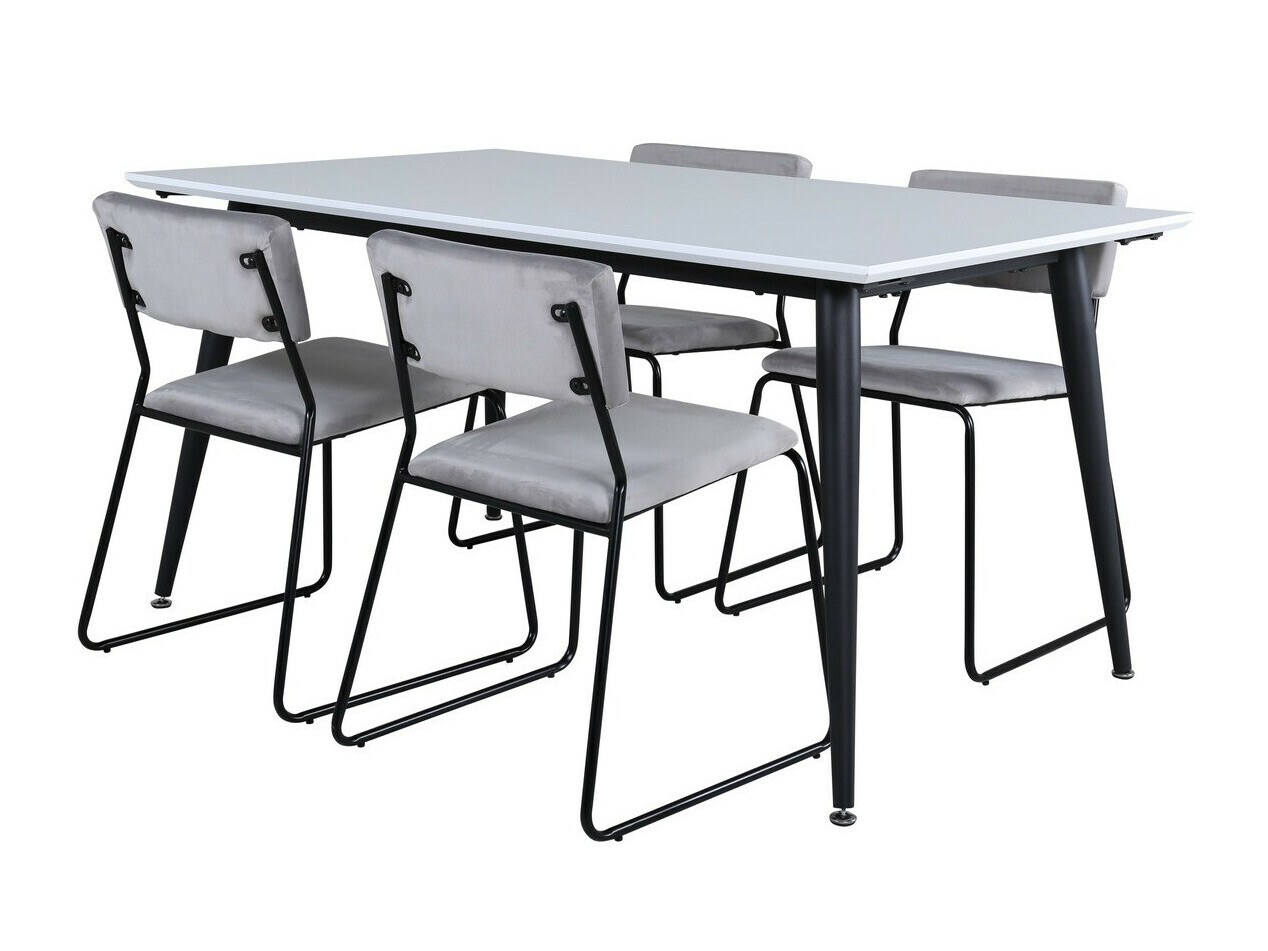 Conjunto para refeições Dallas 2736 (Cinzento + Preto)