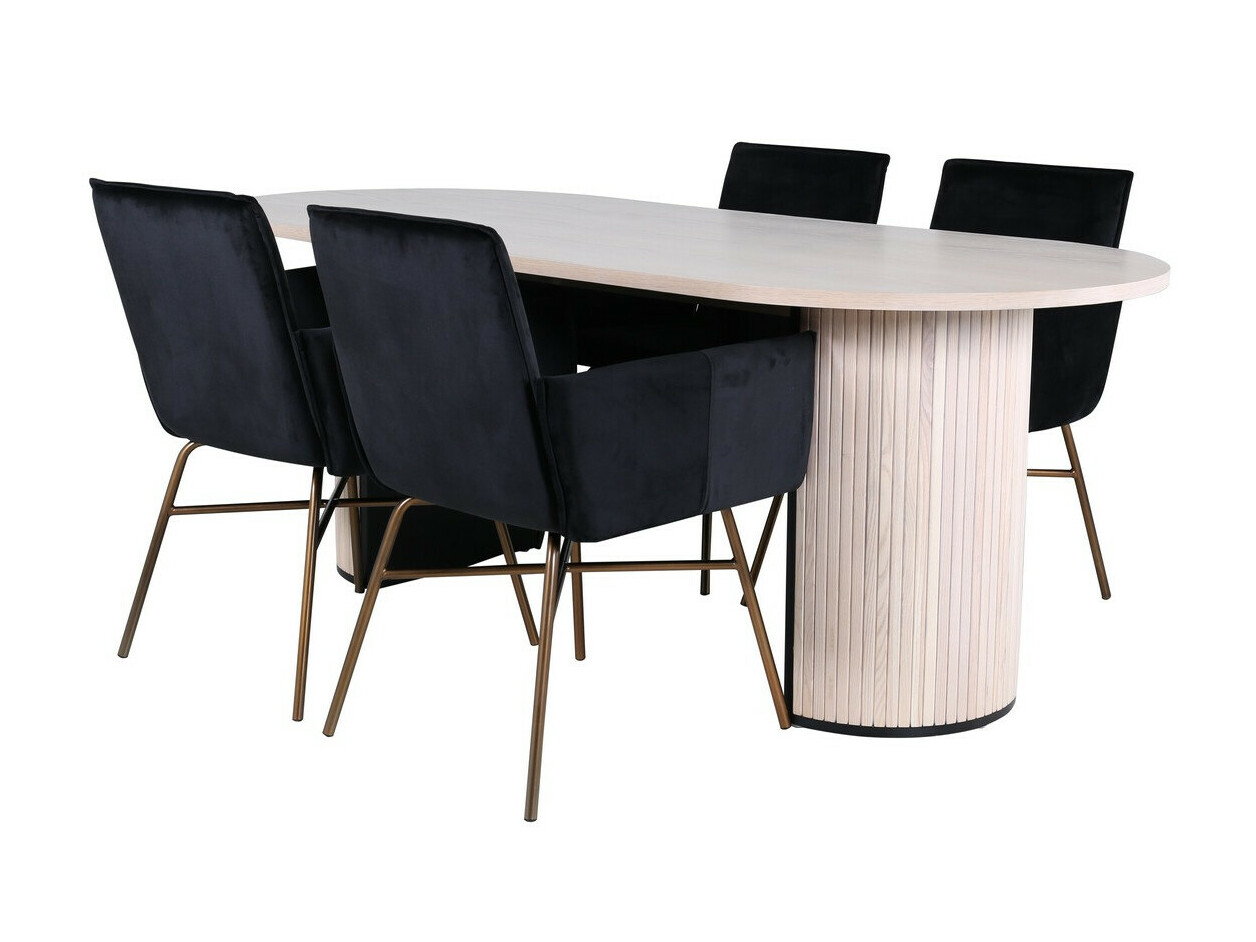 Conjunto para refeições Dallas 2751 (Preto + Cobre)