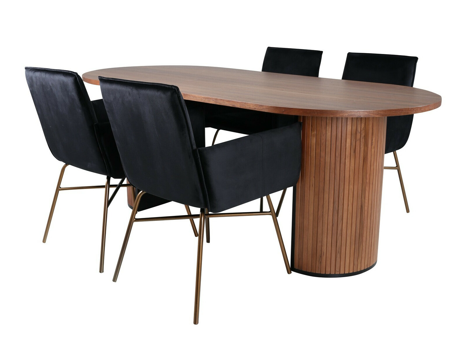 Conjunto para refeições Dallas 2757 (Preto + Cobre)