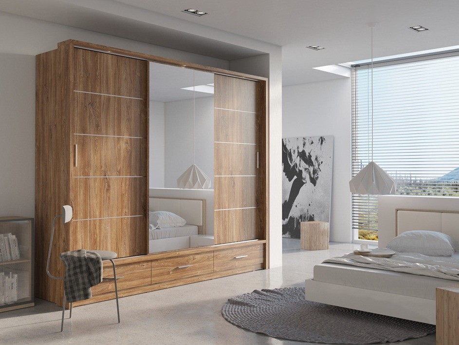 Roupeiro Fresno 100 (Carvalho agitado)