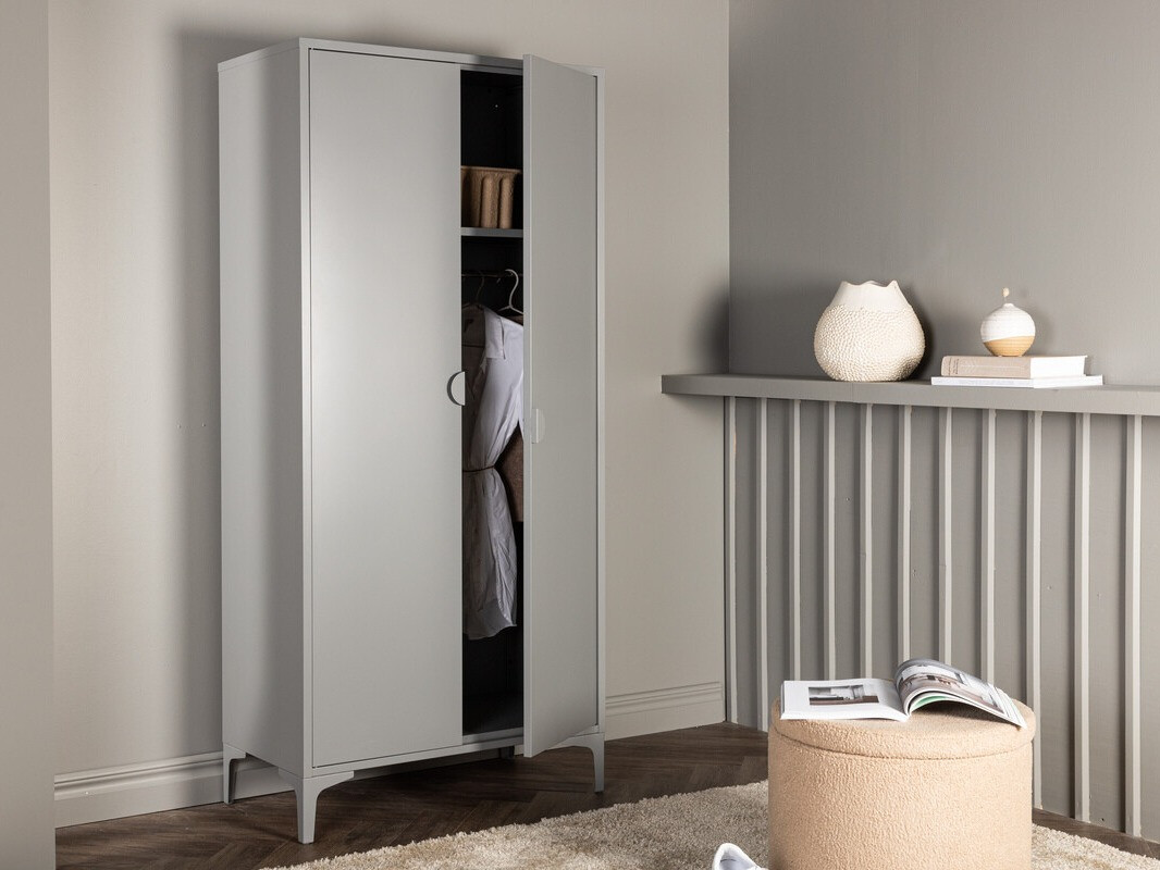 Roupeiro Romcamu 104 (Cinzento)