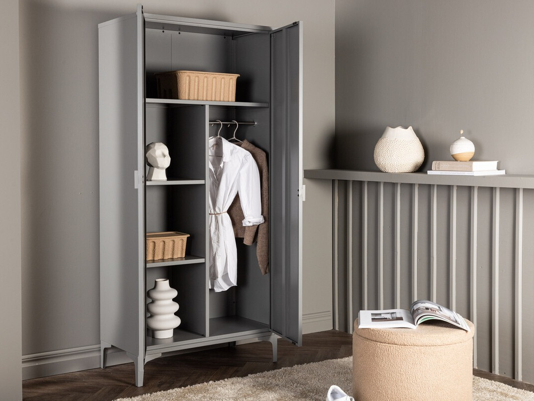 Roupeiro Romcamu 104 (Cinzento)