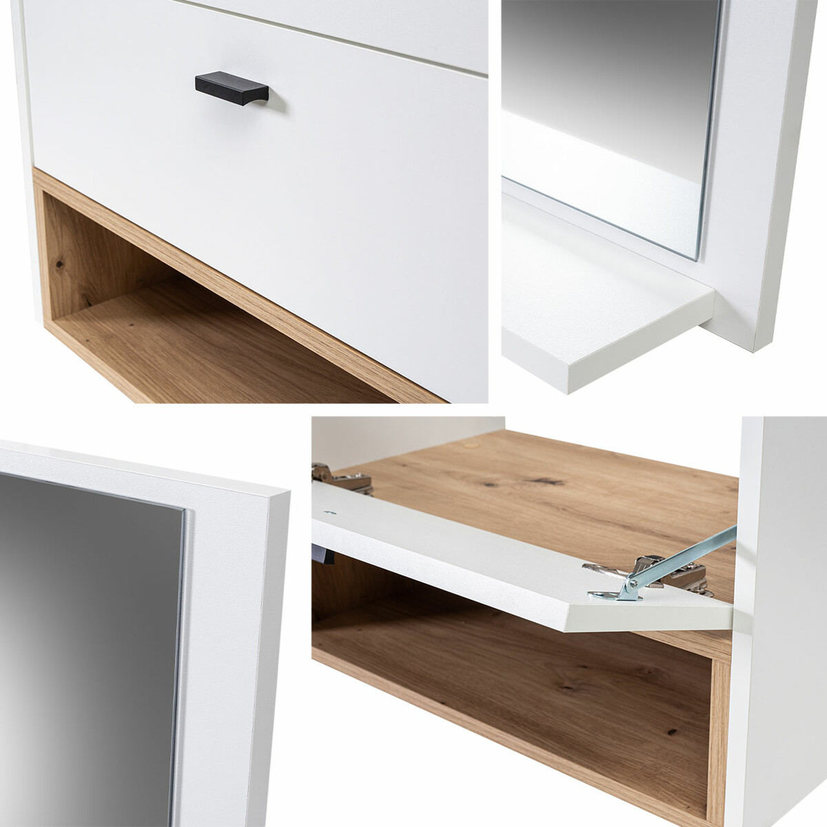 Conjunto para casa de banho Velum I (Branco + Carvalho Artisan)