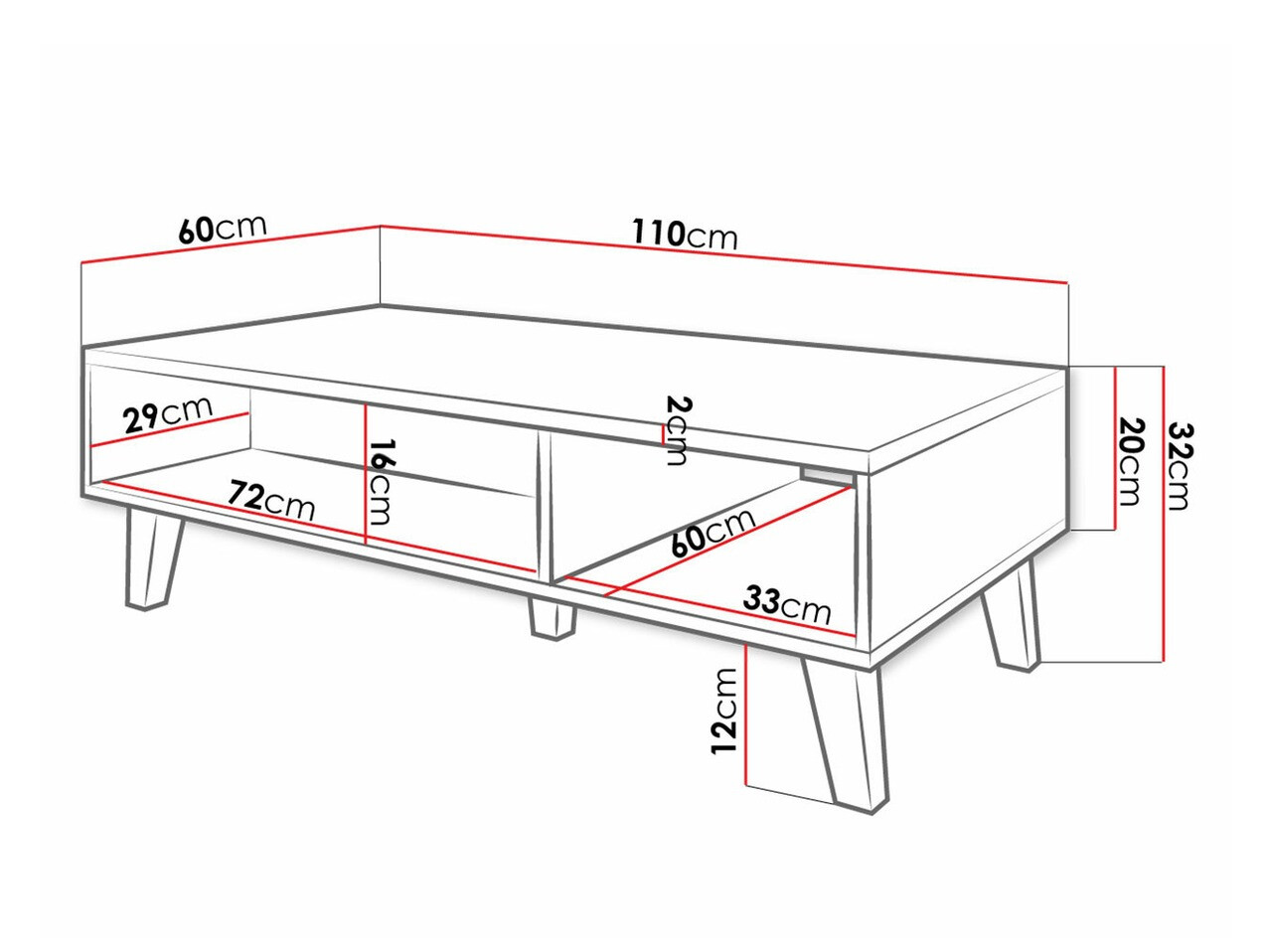 Mesa de centro Melevara 102
